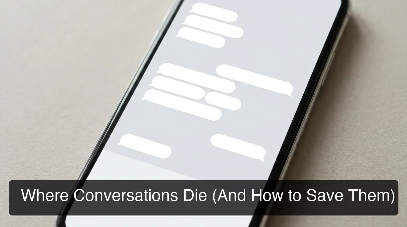 How to keep a conversation going — SLIDD AI breakdown of conversation stages and where momentum stalls