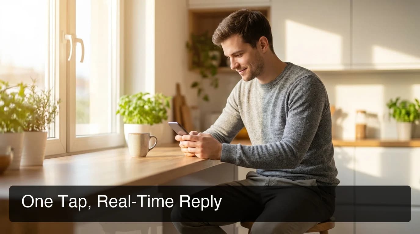 What Is SLIDD AI workflow — one-tap reply showing AI dating keyboard generating replies inside Hinge and Tinder on iOS