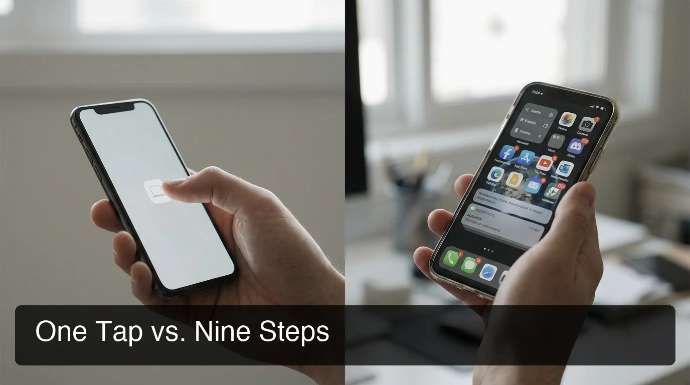 SLIDD AI dating assistant one-tap vs nine-step screenshot workflow comparison for ai dating app responses
