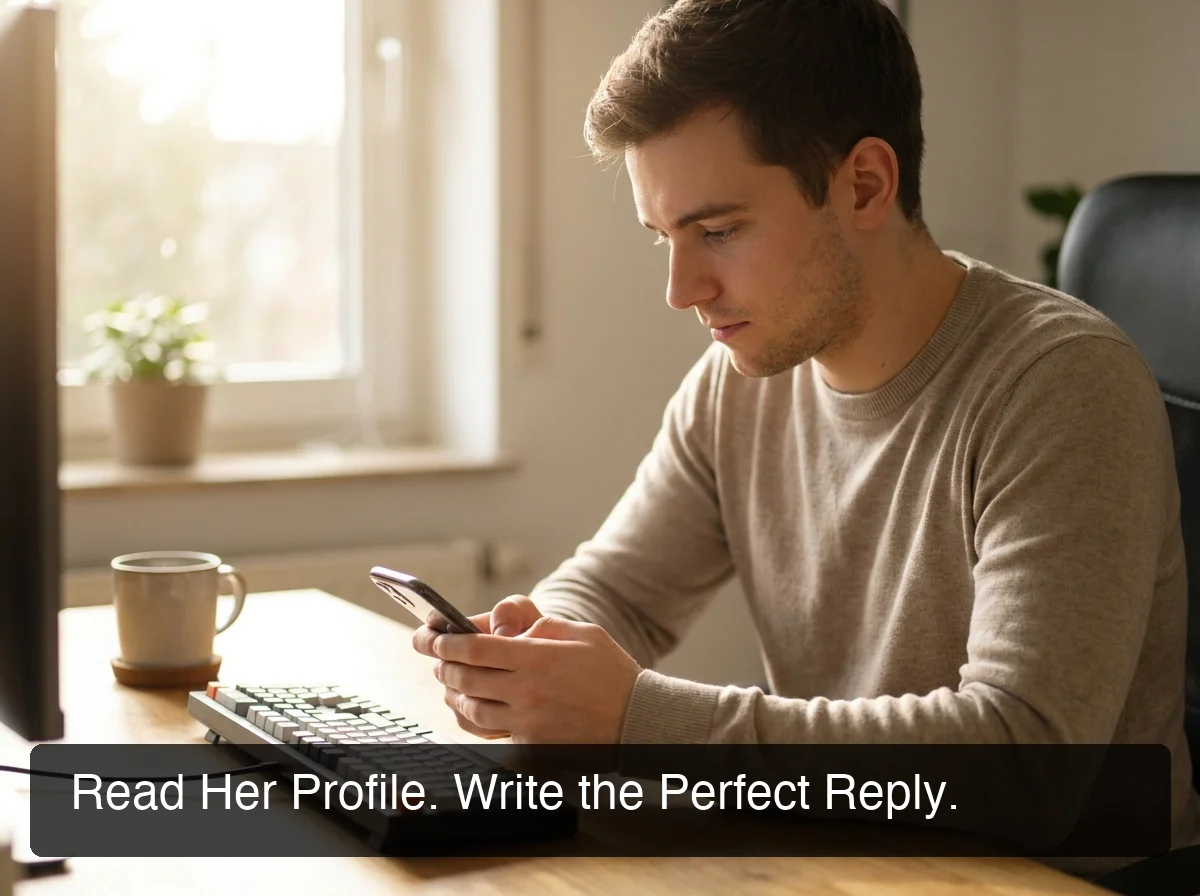 SLIDD AI generates context-aware Hinge openers by reading her profile in real time