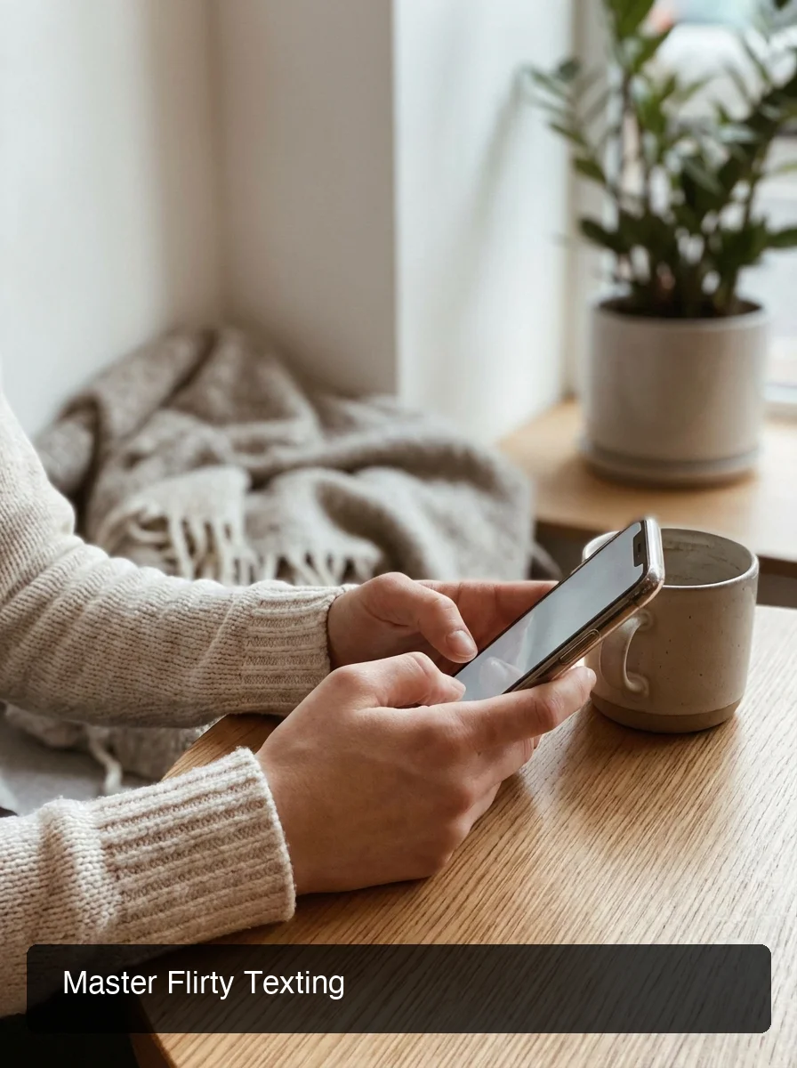 sliddai app on phone showing a flirty text conversation with playful banter and conversation starters for dating