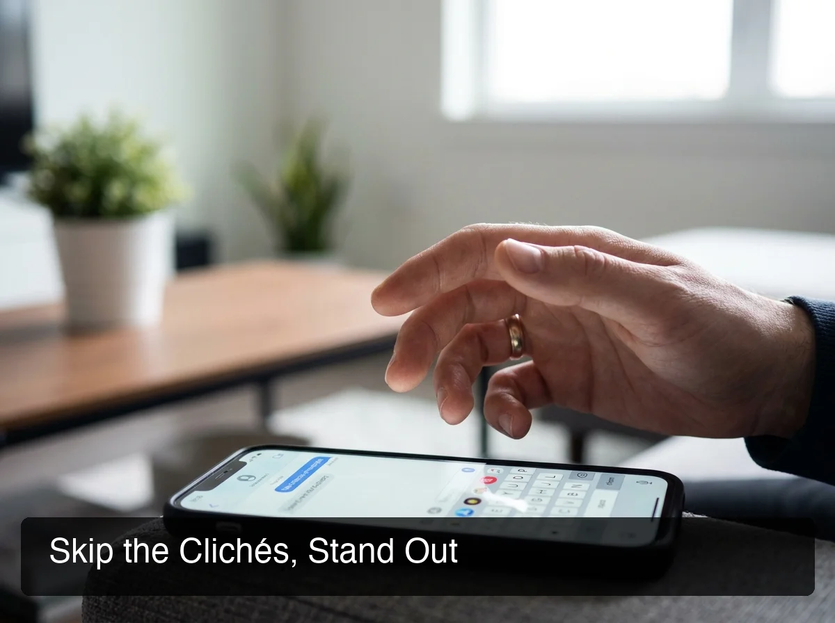 Slidd AI showing common tinder opener mistakes to avoid — skip the clichés and stand out