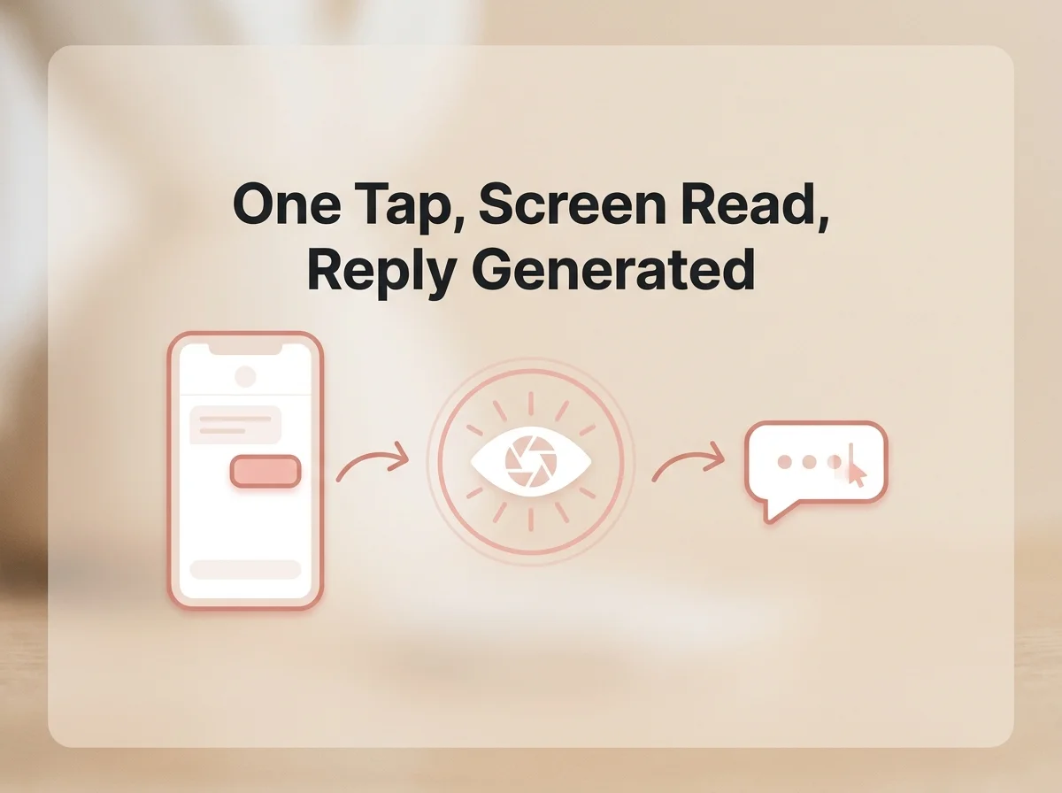 SLIDD keyboard overlay generating a reply in real time on an iOS dating app screen