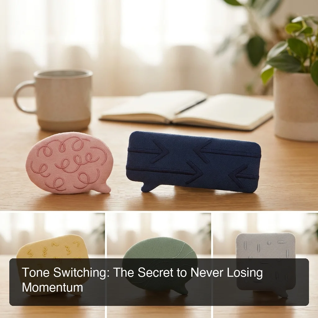 SLIDD AI tone switching — five tone presets for maintaining conversation momentum and preventing dead zones
