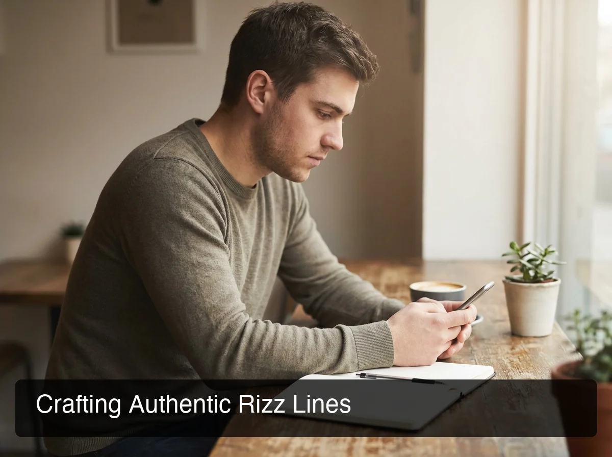 Crafting authentic rizz lines through practice and personalization in dating apps