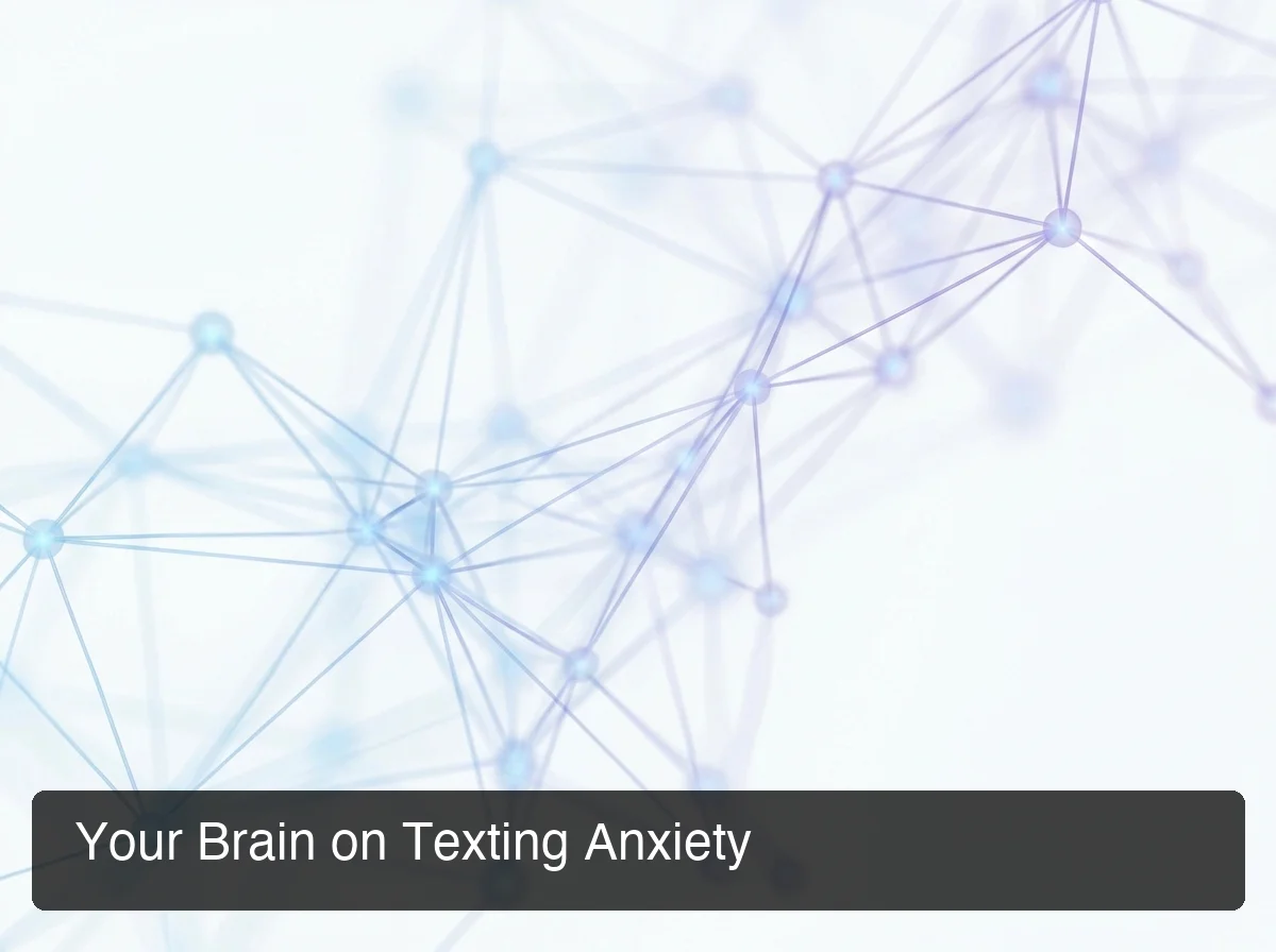 SLIDD AI texting anxiety psychological roots showing a calm brain visualization with minimal color palette