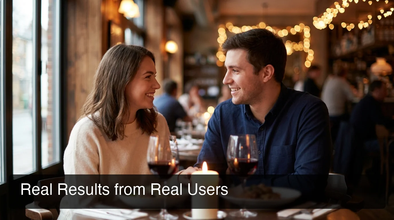 SLIDD AI dating coach results — dating confidence builder for men